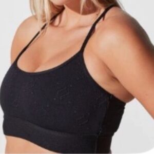 Like New Noli Shop Monogram Jacquard Studio Bra - Black